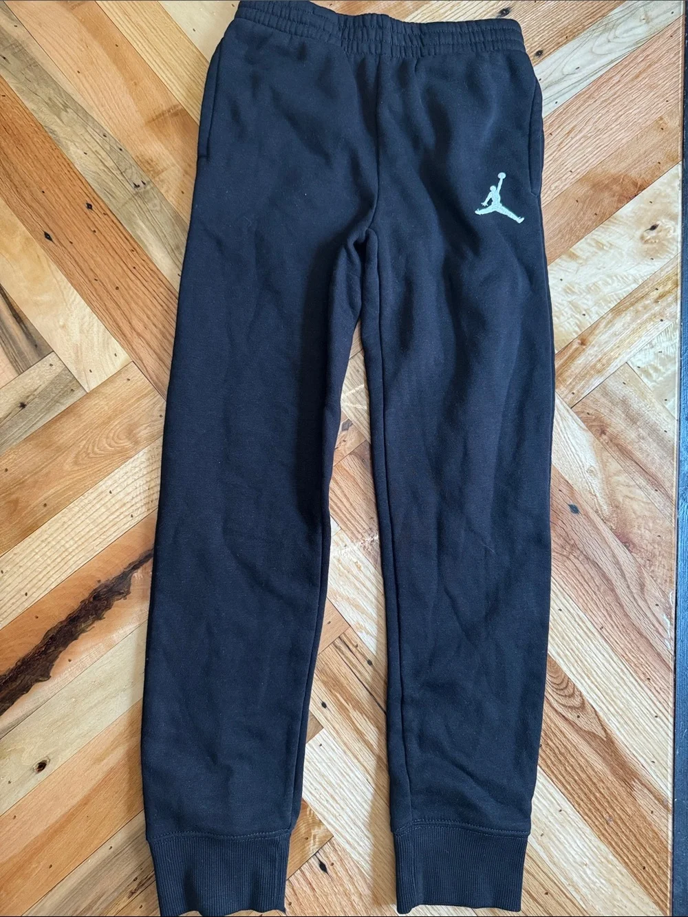 Nike Jordan Kids' Black Track Pants & Leggings Set with Orange & Pink Accents - Picture 6 of 11